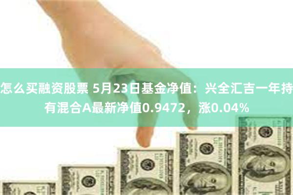 怎么买融资股票 5月23日基金净值：兴全汇吉一年持有混合A最新净值0.9472，涨0.04%