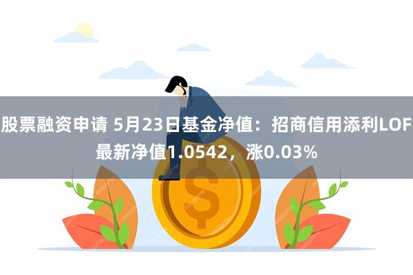 股票融资申请 5月23日基金净值：招商信用添利LOF最新净值1.0542，涨0.03%