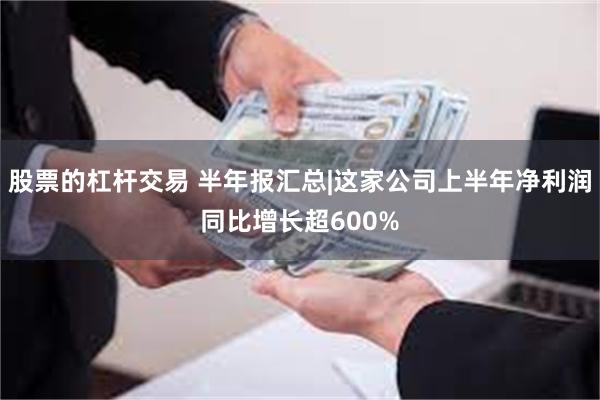 股票的杠杆交易 半年报汇总|这家公司上半年净利润同比增长超600%