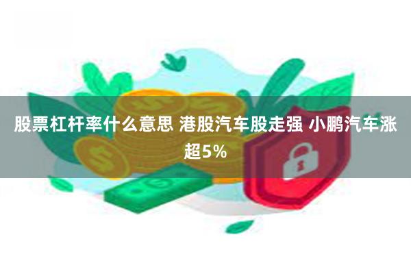 股票杠杆率什么意思 港股汽车股走强 小鹏汽车涨超5%