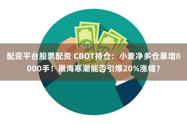 配资平台股票配资 CBOT持仓：小麦净多仓暴增8000手！黑海寒潮能否引爆20%涨幅？